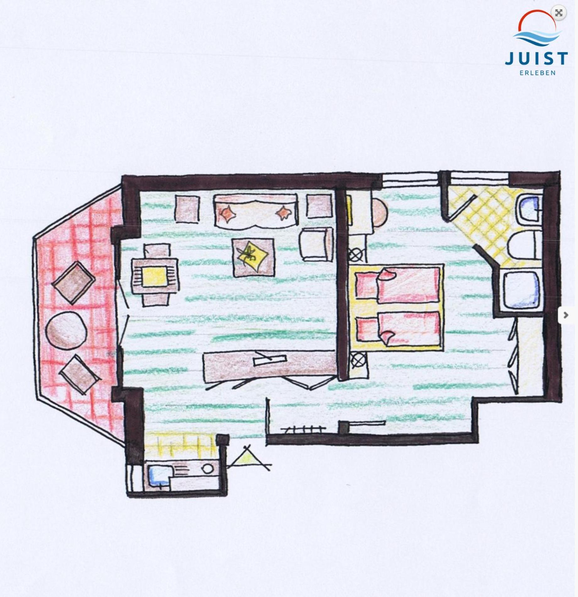 Haus Petra 132 - Ferienwohnung 2 Juist Exteriér fotografie